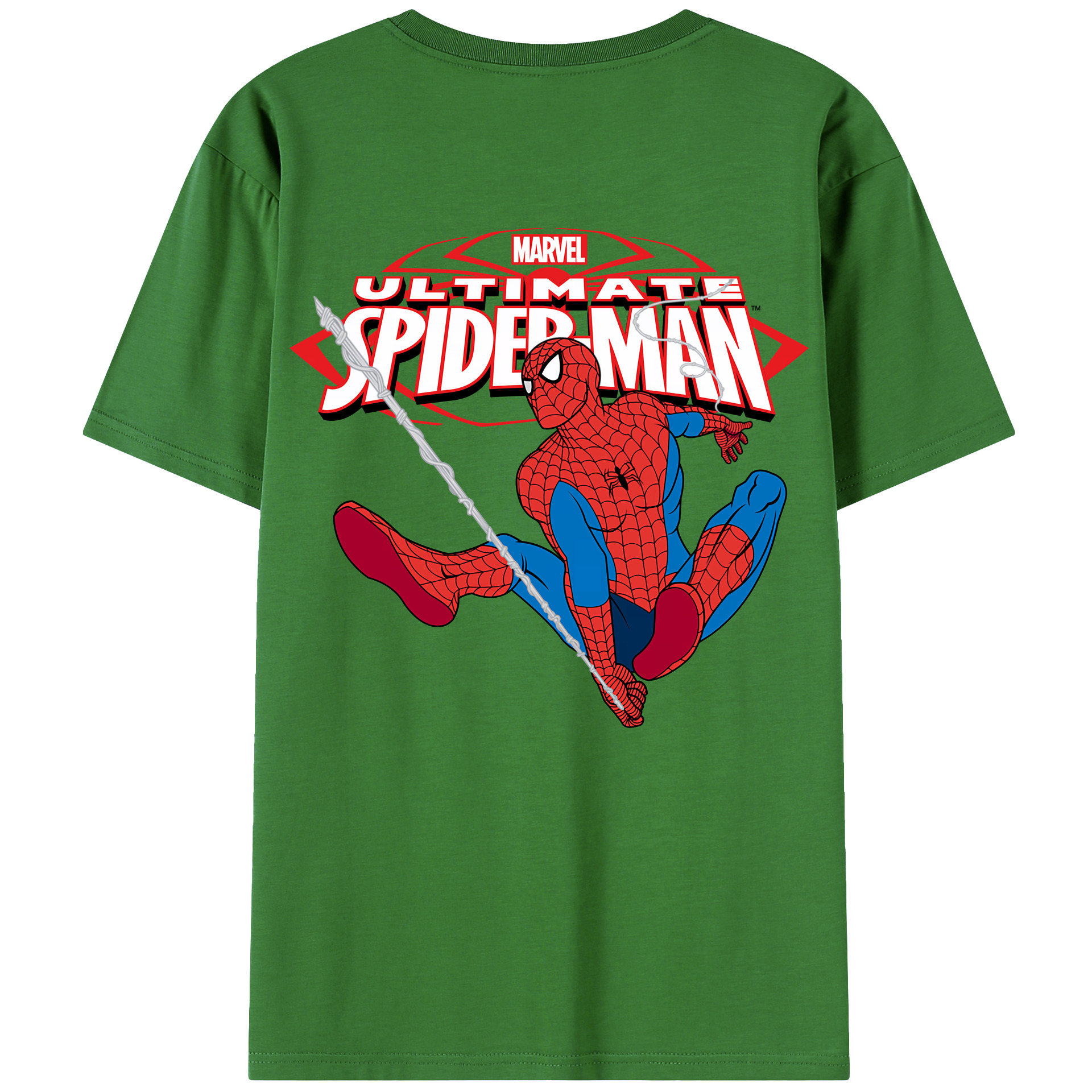 （画像用） Spider Man スパイダーマン レディース半袖Tシャツ(バックプリント)